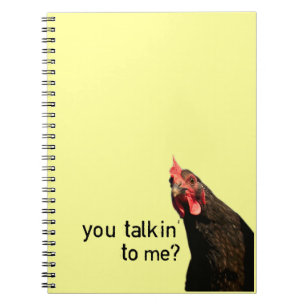 Funny Attitude Chicken Notitieboek