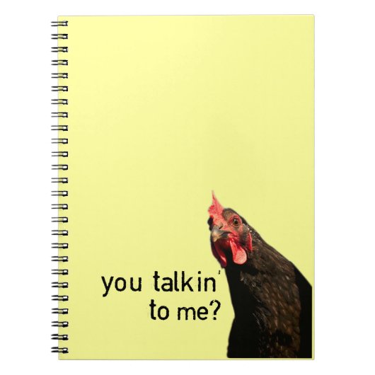 Funny Attitude Chicken Notitieboek (Voorkant)