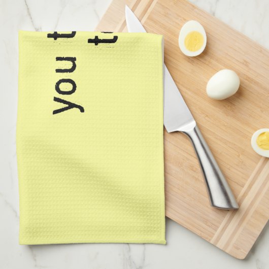 Funny Attitude Chicken Theedoek (Quarter Fold)