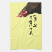 Funny Attitude Chicken Theedoek (Verticaal)