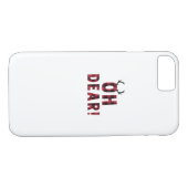 Funny Attitude Oh Dear Plaid Deer Creative Design Case-Mate iPhone Case (Achterkant (Horizontaal))
