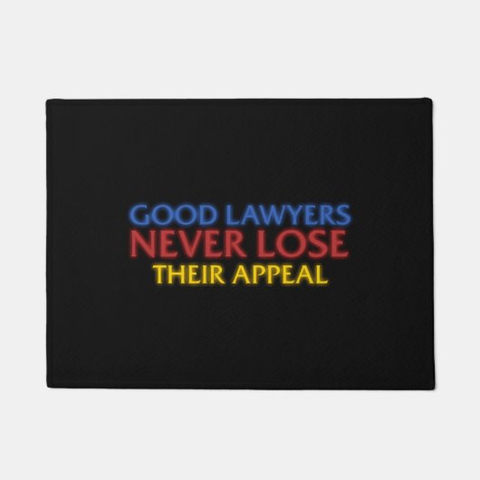 Funny Attorney Good Lawyers verliest nooit beroep Deurmat (Voorkant)