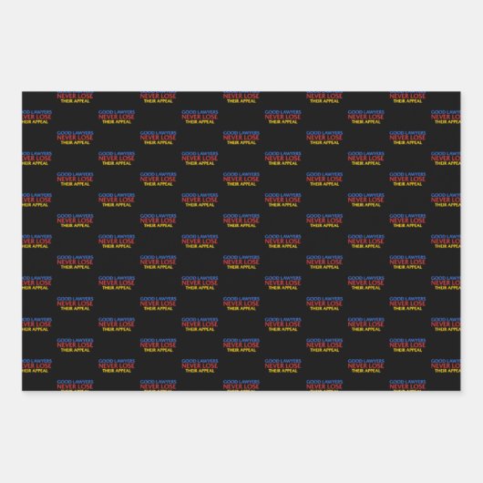 Funny Attorney Good Lawyers verliest nooit beroep Inpakpapier Vel (Voorkant 2)