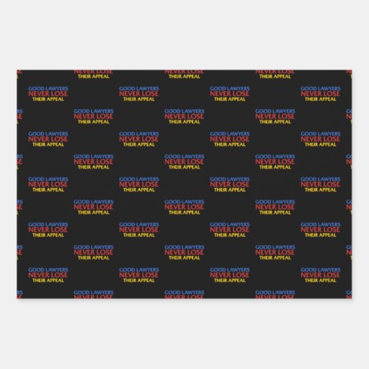 Funny Attorney Good Lawyers verliest nooit beroep Inpakpapier Vel (Voorkant)