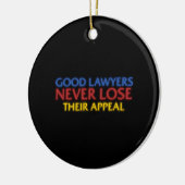 Funny Attorney Good Lawyers verliest nooit beroep Keramisch Ornament (Links)