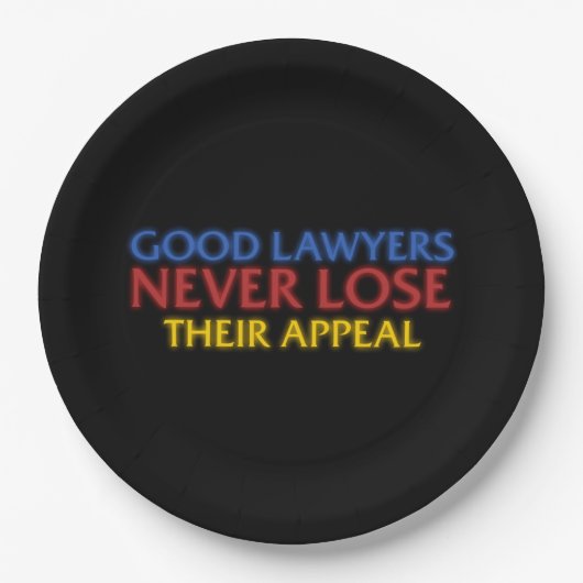 Funny Attorney Good Lawyers verliest nooit beroep Papieren Bordje (Voorkant)