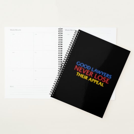 Funny Attorney Good Lawyers verliest nooit beroep Planner (Display)