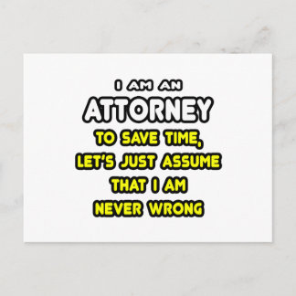 Funny Attorney T-Shirts en Gifts Briefkaart