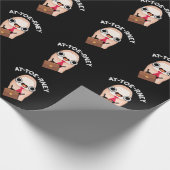 Funny Attorney Toe Pun Dark BG Cadeaupapier (Hoek)