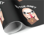 Funny Attorney Toe Pun Dark BG Cadeaupapier (Rol Hoek)