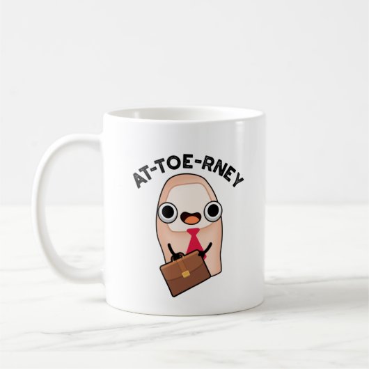 Funny Attorney Toe Pun Koffiemok (Links)