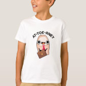 Funny Attorney Toe Pun T-shirt (Voorkant)