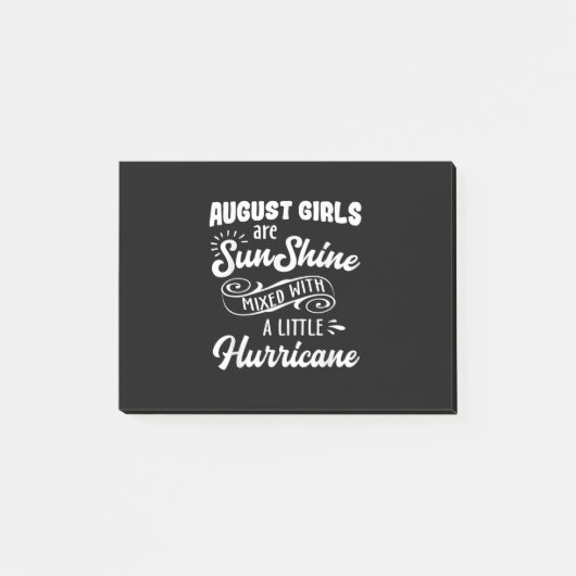 Funny August Birthday Shirten Gifts Post-it® Notes (Voorkant)