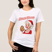 Funny Aunt Claus Christmas Shirt – Official Cookie (Voorkant)