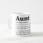 Funny Aunt Definition Koffiemok (Voorkant links)