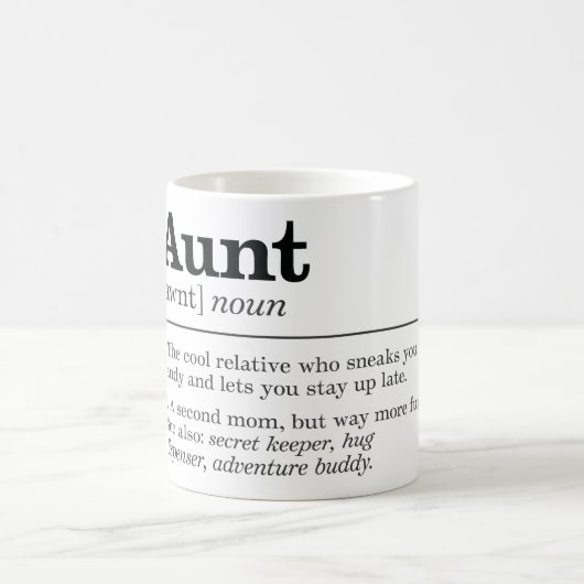 Funny Aunt Definition Koffiemok (Center)