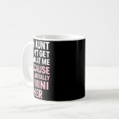 Funny Aunt Niece Mini Her Matching Family Quote  Koffiemok (Voorkant links)