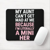 Funny Aunt Niece Mini Her Matching Family Quote  Muismat (Met muis)