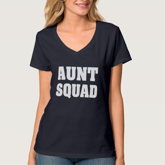 Funny Aunt Squad damesshirt T-shirt (Voorkant)