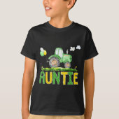 Funny Auntie Birthday Boy Tractor Farm Truck Match T-shirt (Voorkant)
