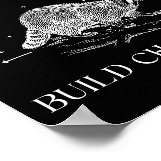 Funny Auntie Feral Aunts Build Character Raccoon L Poster (Hoek)