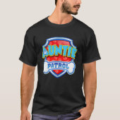 Funny Auntie Patrol - Dog Mam, pap voor mannen vro T-shirt (Voorkant)