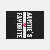 Funny Auntie'ss Favorite Son Daughter I'm Auntie's Fleece Deken (Voorkant (Horizontaal))