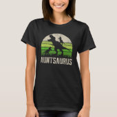 Funny Auntsaurus T Rex Shirten, Dinosaur Aunty 2 K T-shirt (Voorkant)