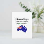 Funny Aussie Gezegde Briefkaart (Staand voorkant)