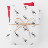 Funny Aussie Rudolf Xmas verpakking voor 3 vellen (In situ)