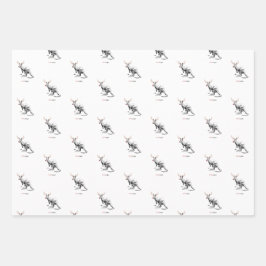 Funny Aussie Rudolf Xmas verpakking voor 3 vellen