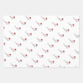 Funny Aussie Shark Xmas-kaart  Inpakpapier Vel (Voorkant 2)