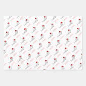 Funny Aussie Shark Xmas-kaart  Inpakpapier Vel (Voorkant)