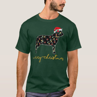 Funny Australian Cattle Dog Tree-kerstlichten T-shirt