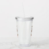 Funny Australian emu trio cartoon illustratie Acryl Drinkbeker (Links)