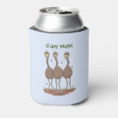 Funny Australian emu trio cartoon illustratie Blikjeskoeler (Blikje Achterkant)