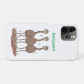 Funny Australian emu trio cartoon illustratie Case-Mate iPhone Case (Achterkant (horizontaal))