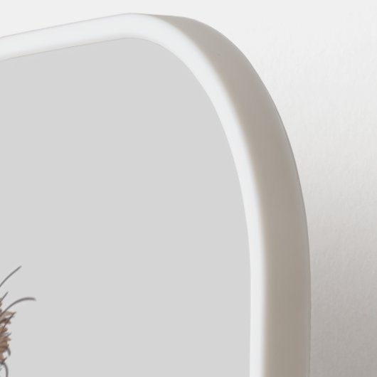 Funny Australian emu trio cartoon illustratie Pickleball Paddle (Links Detail)