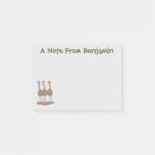 Funny Australian emu trio cartoon illustratie Post-it® Notes (Voorkant)
