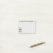 Funny Australian emu trio cartoon illustratie Post-it® Notes (Op bureau)