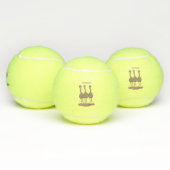 Funny Australian emu trio cartoon illustratie Tennisballen (Multi)