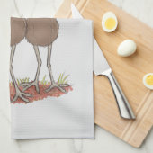 Funny Australian emu trio cartoon illustratie Theedoek (Quarter Fold)