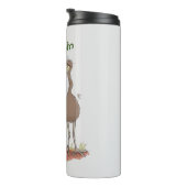 Funny Australian emu trio cartoon illustratie Thermosbeker (Geroteerd rechts)