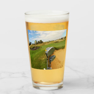 Funny Australian Golf Design, Beer Glass Glas