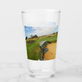 Funny Australian Golf Design, Beer Glass Glas (Voorkant)