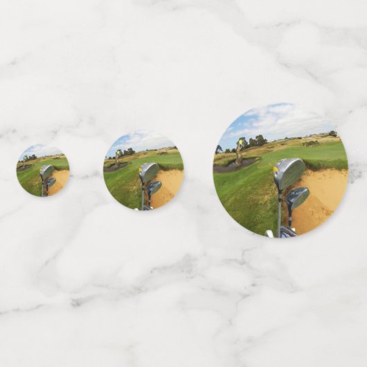 Funny Australian Golf Design, Birthday Confetti (Achterkanten)