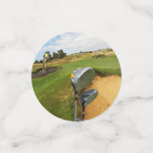 Funny Australian Golf Design, Birthday Confetti (Kleine voorkant)