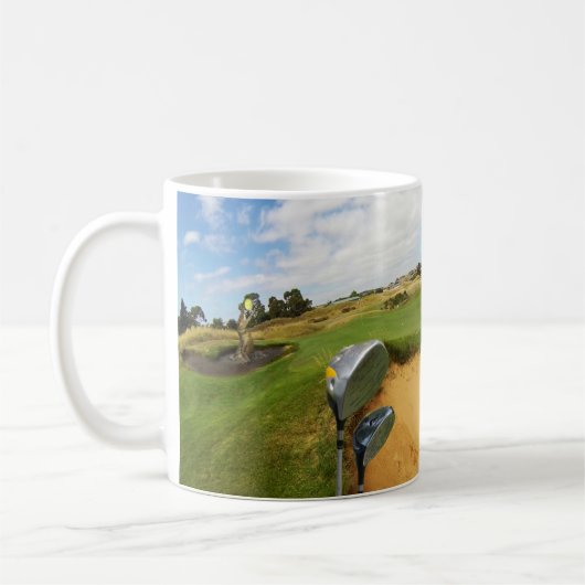 Funny Australian Golf Design, Coffee Mok (Links)