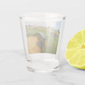Funny Australian Golf Design, Shot Glass Glas (Achterkant)
