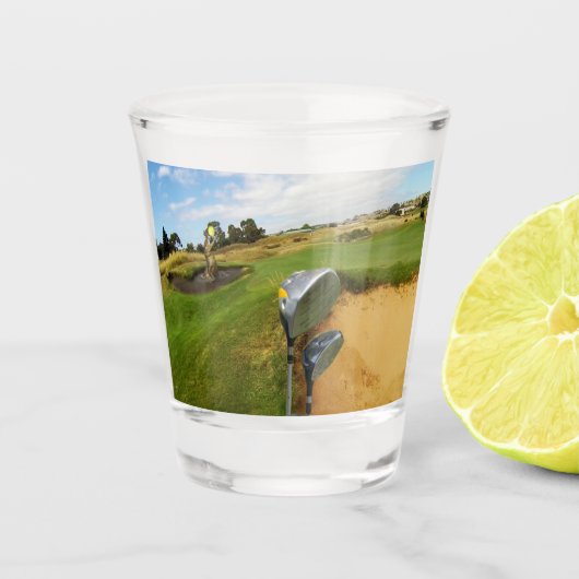 Funny Australian Golf Design, Shot Glass Shot Glas (Voorkant)